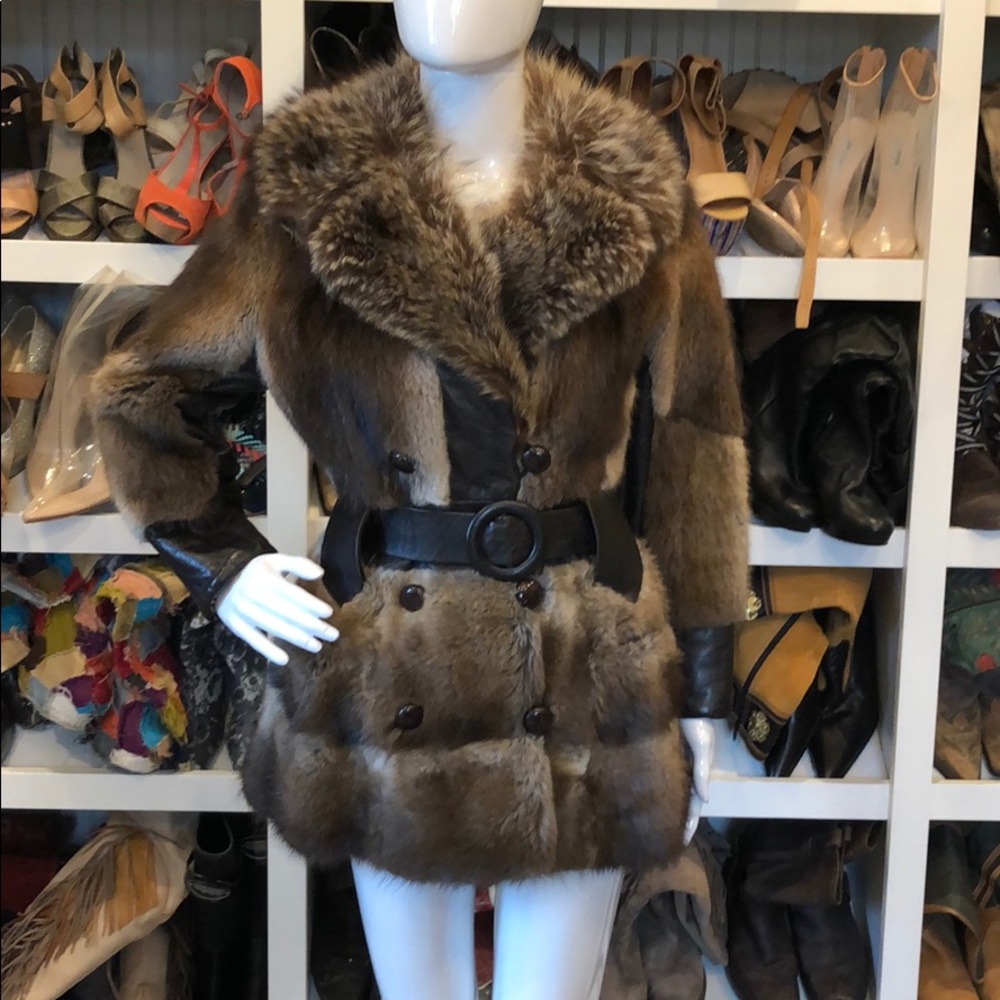 E.C.Boughton Vintage Racoon and Mink Fur Coat💋